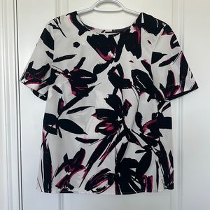 Open Back Flower Blouse